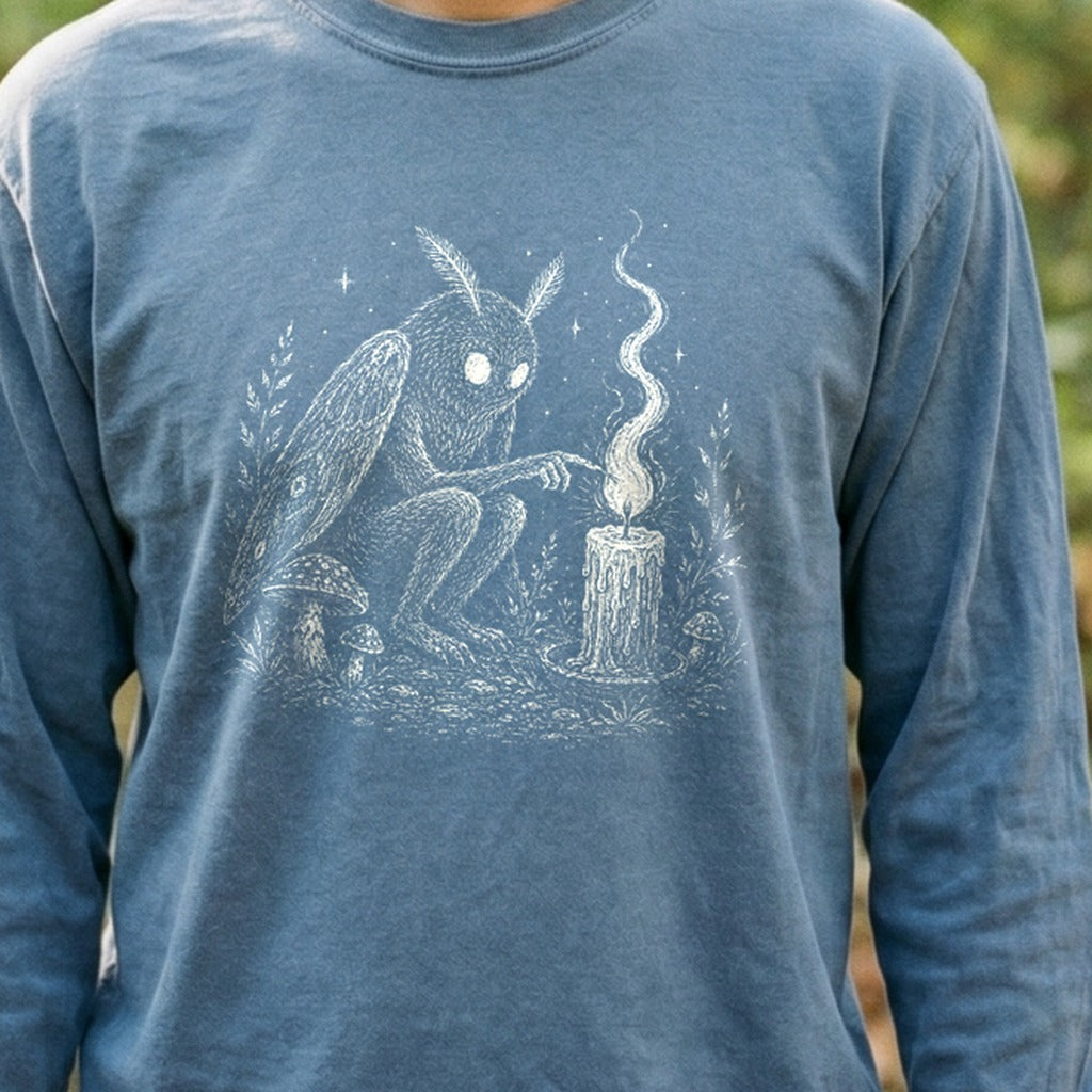 Mothman to a Flame Premium Long Sleeve