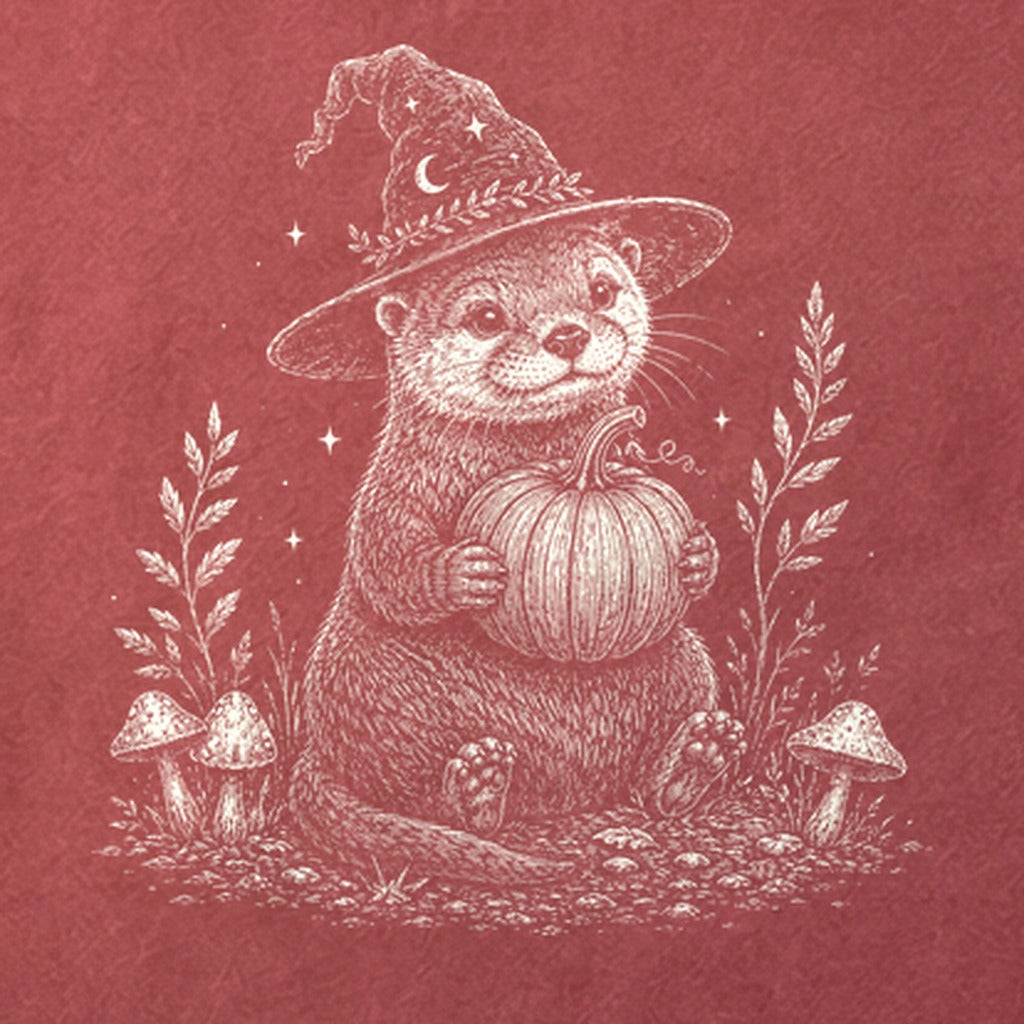 Witchy Otter Cotton T-Shirt