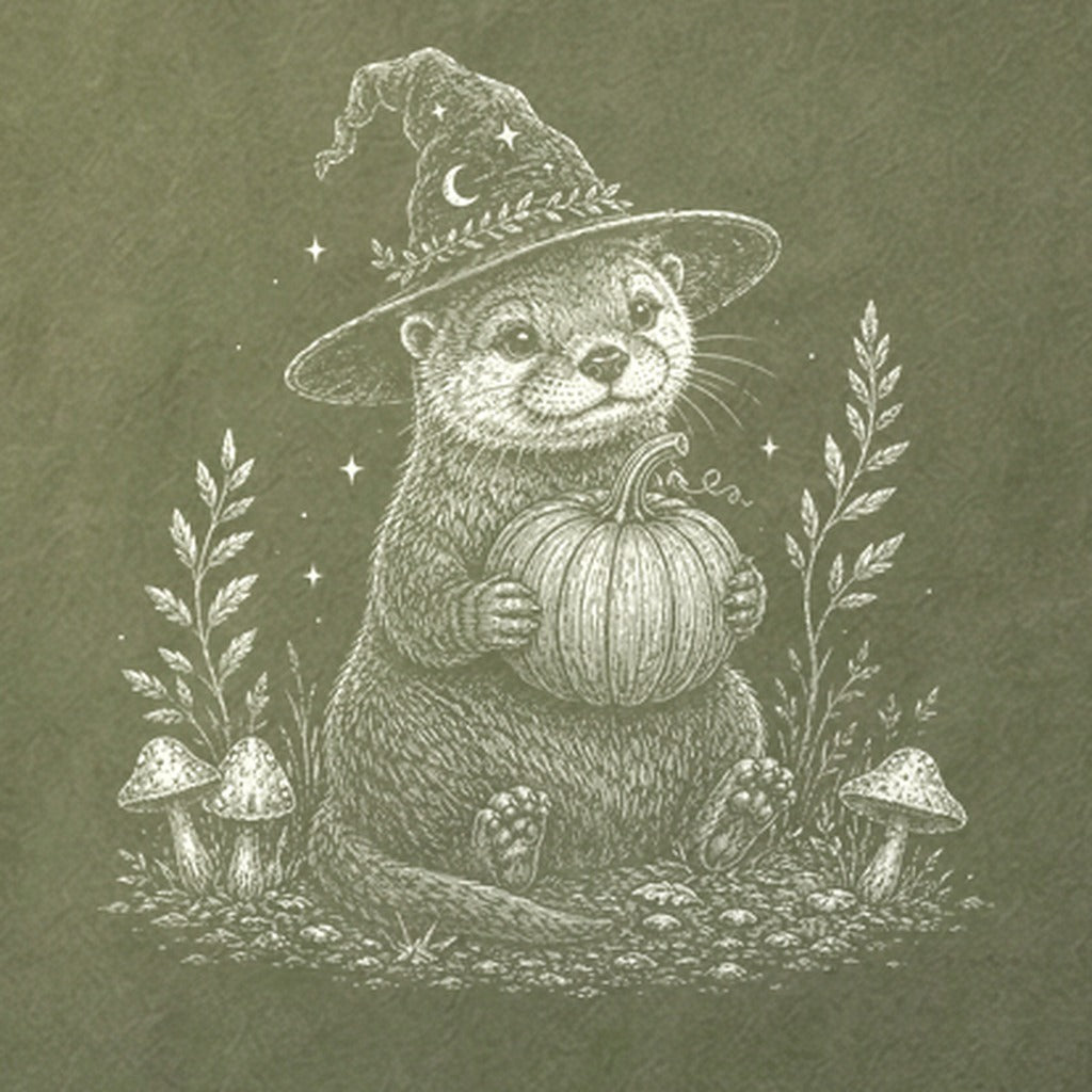 Witchy Otter Cotton T-Shirt
