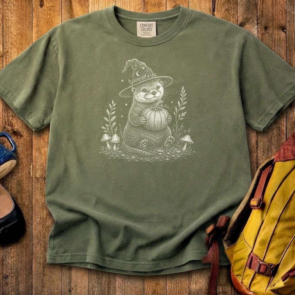 Witchy Otter Cotton T-Shirt