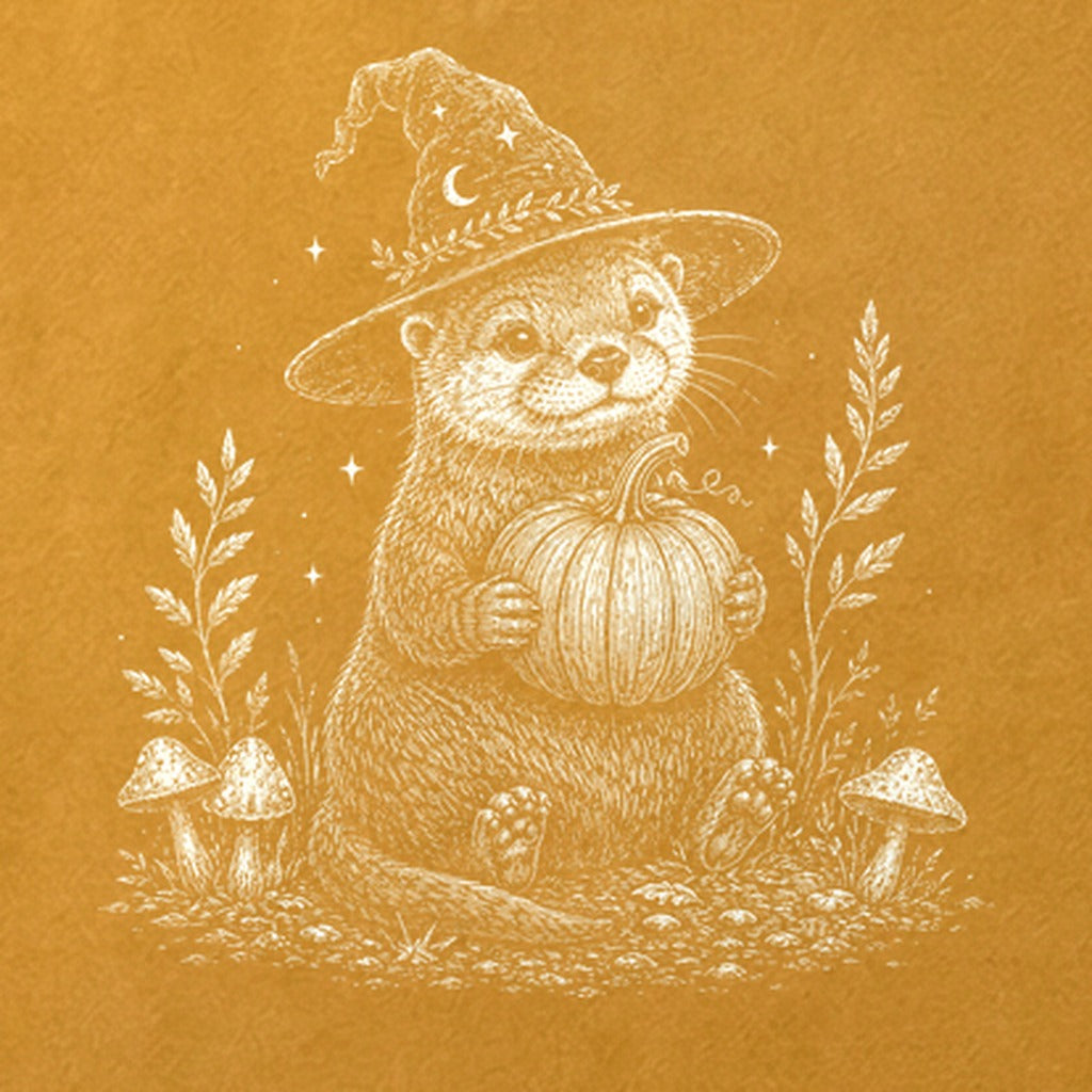 Witchy Otter Cotton T-Shirt