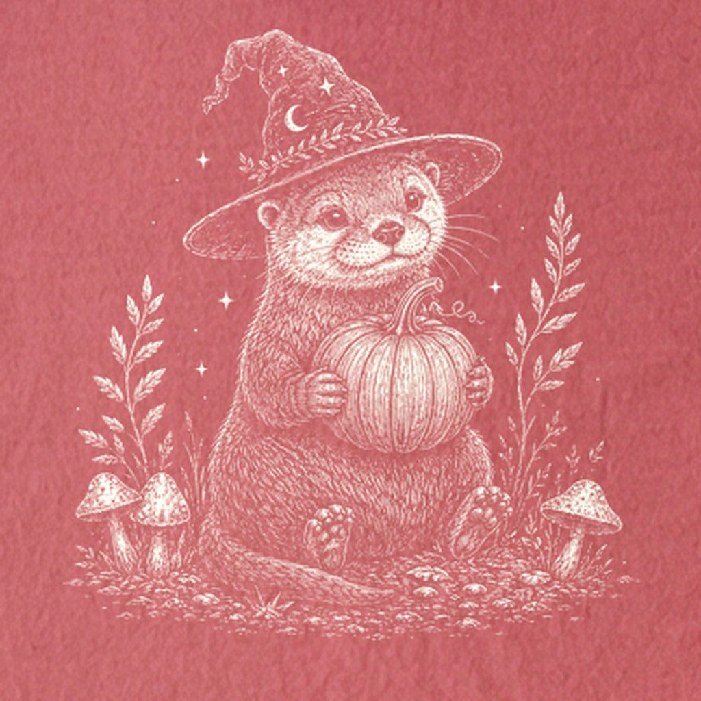 Witchy Otter Kids Cotton T-Shirt