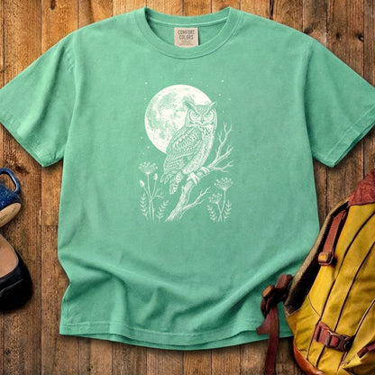 Moonlit Owl Cotton T-Shirt