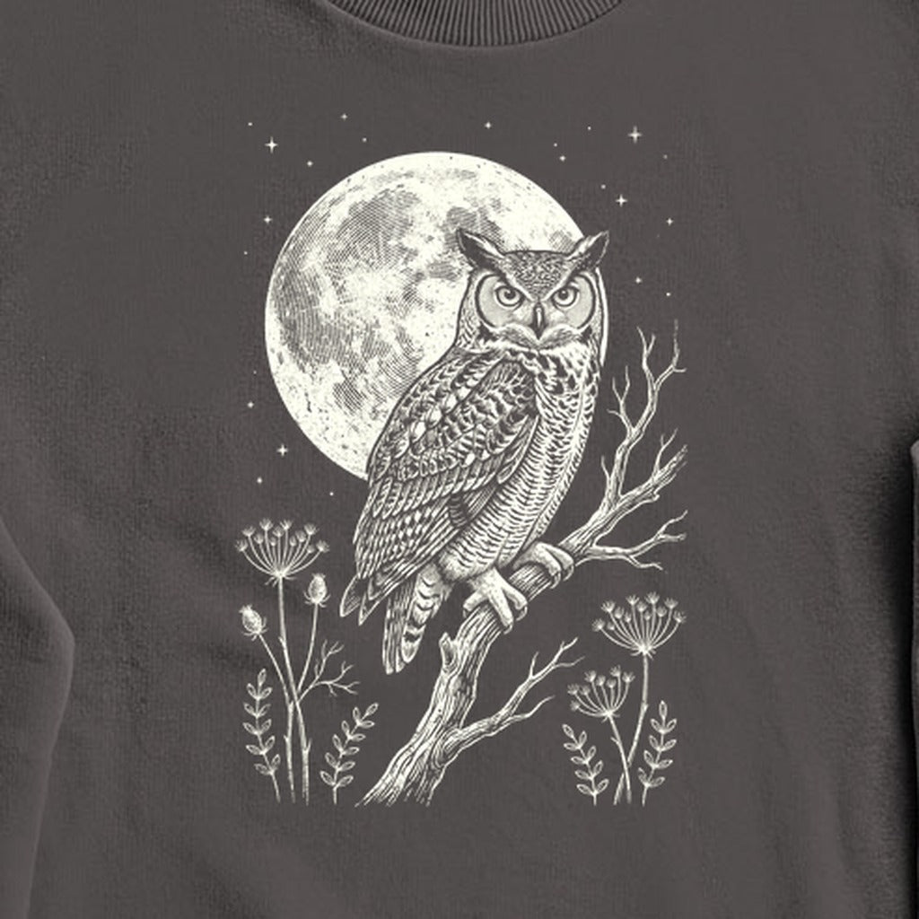 Moonlit Owl Crewneck Sweatshirt