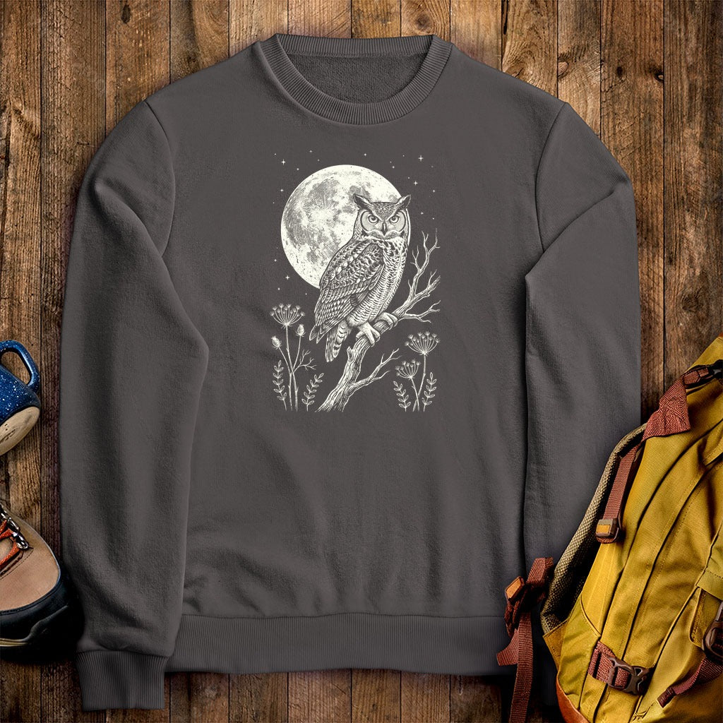 Moonlit Owl Crewneck Sweatshirt