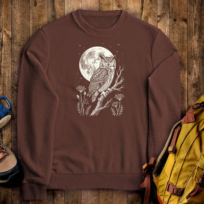 Moonlit Owl Crewneck Sweatshirt