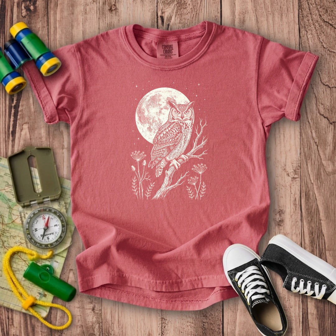 Moonlit Owl Kids Cotton T-Shirt