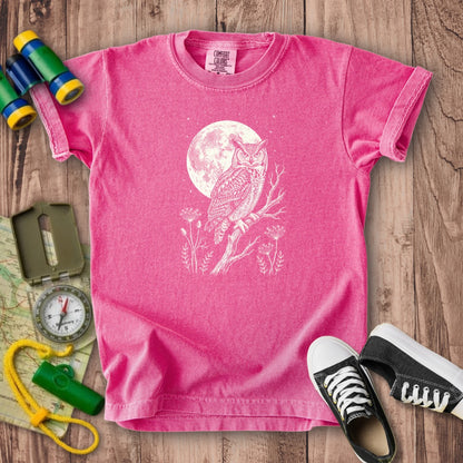 Moonlit Owl Kids Cotton T-Shirt