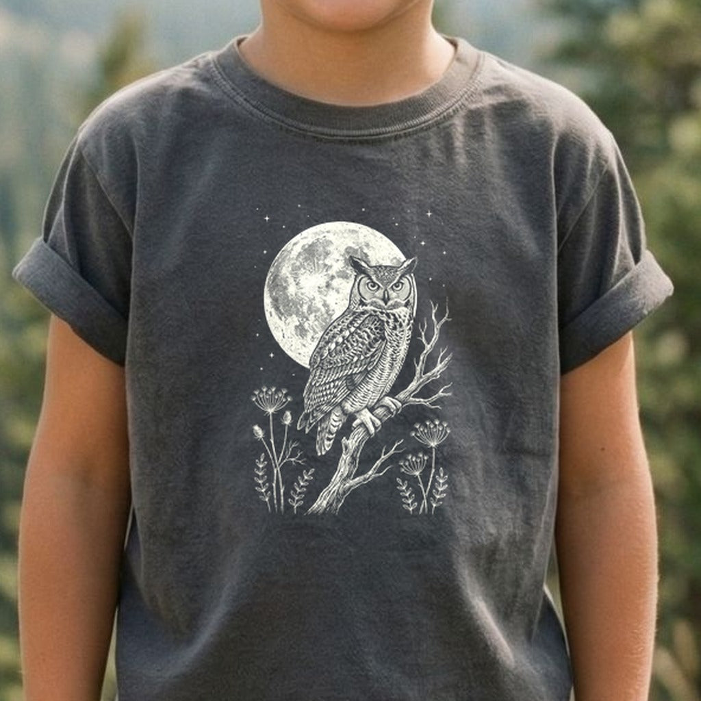 Moonlit Owl Kids Cotton T-Shirt