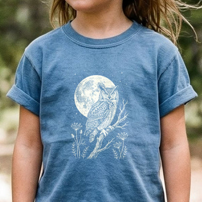 Moonlit Owl Kids Cotton T-Shirt