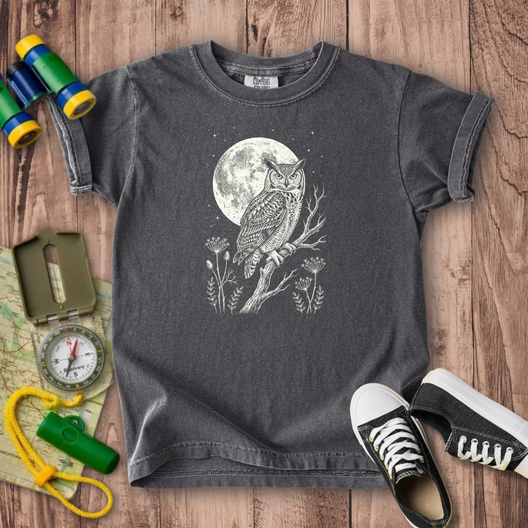 Moonlit Owl Kids Cotton T-Shirt