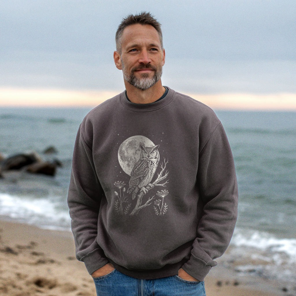 Moonlit Owl Crewneck Sweatshirt