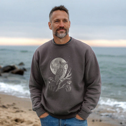 Moonlit Owl Crewneck Sweatshirt