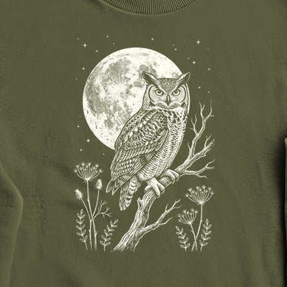 Moonlit Owl Crewneck Sweatshirt