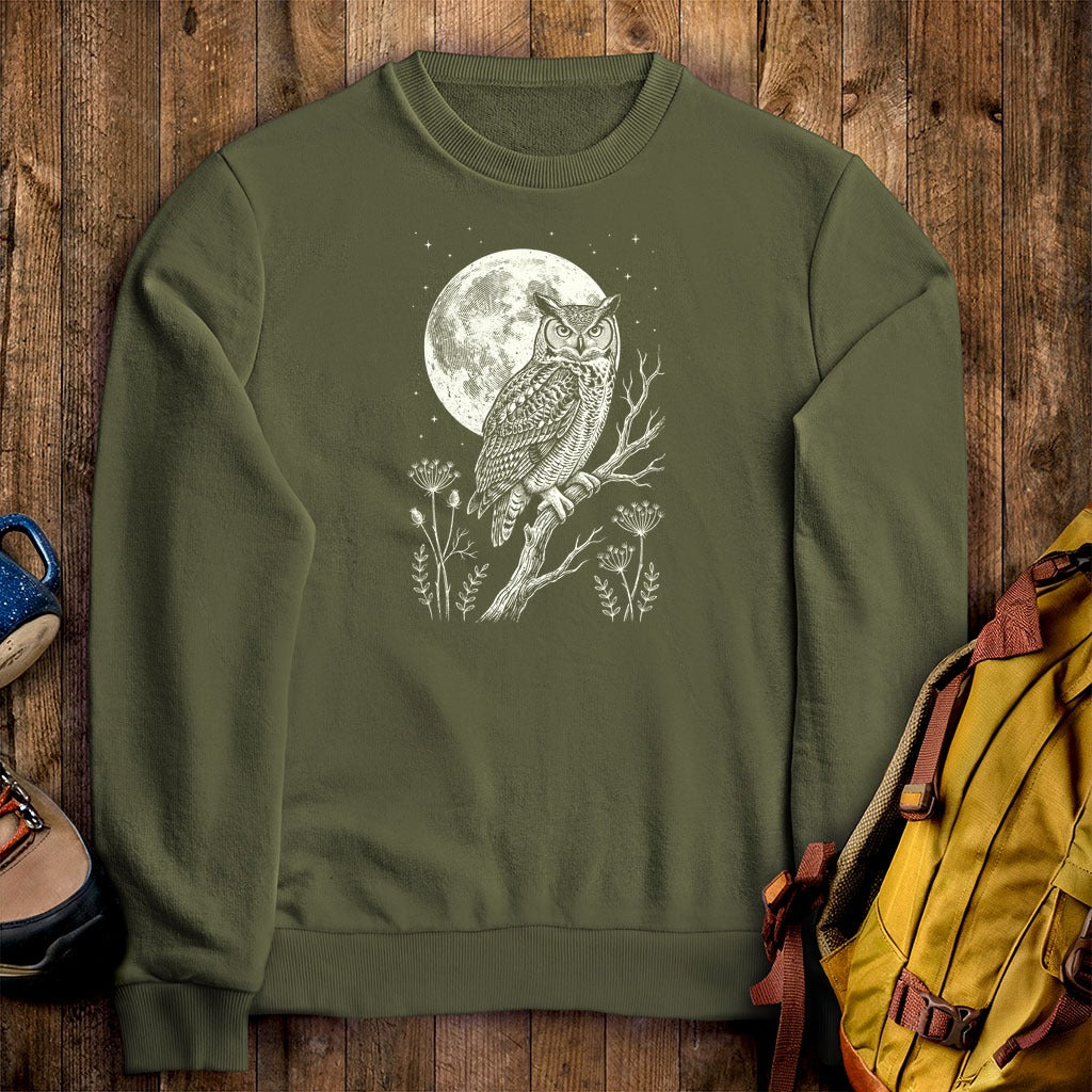 Moonlit Owl Crewneck Sweatshirt