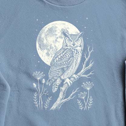 Moonlit Owl Crewneck Sweatshirt