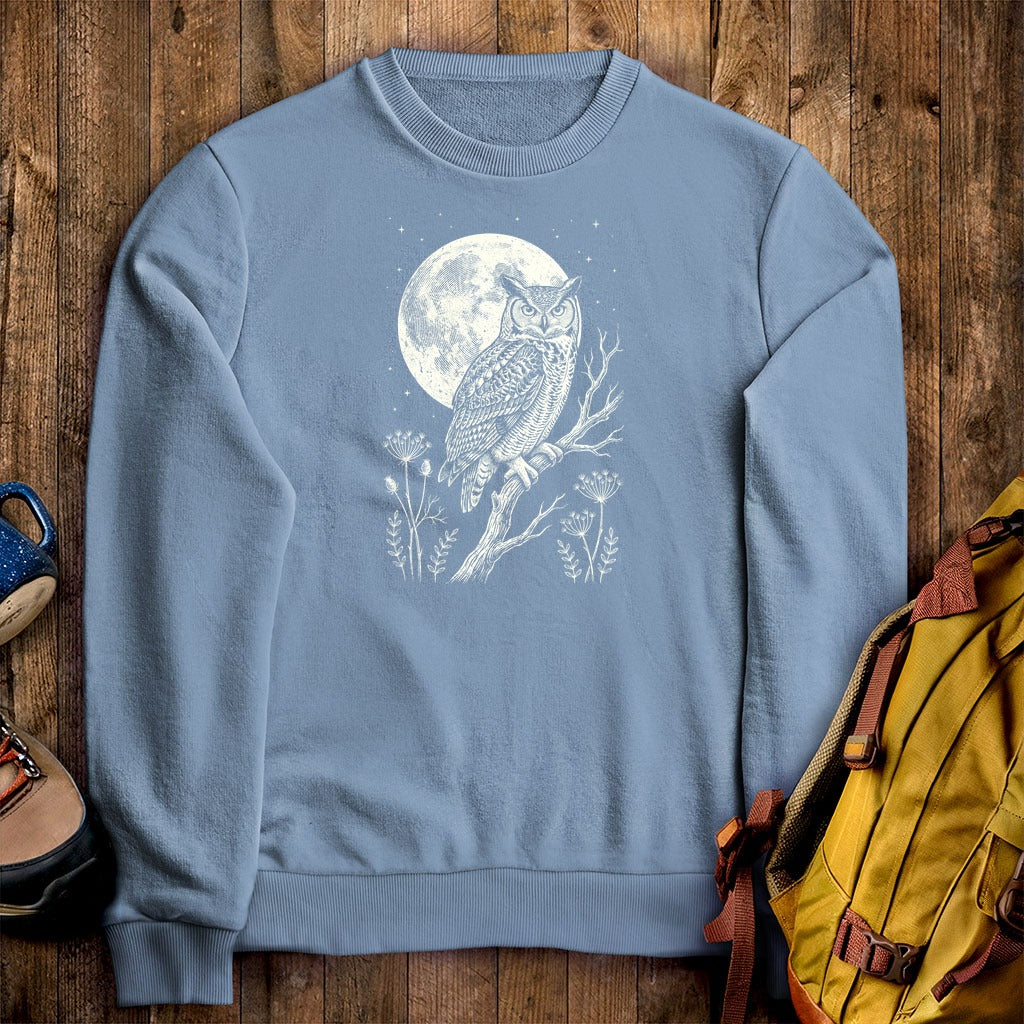 Moonlit Owl Crewneck Sweatshirt