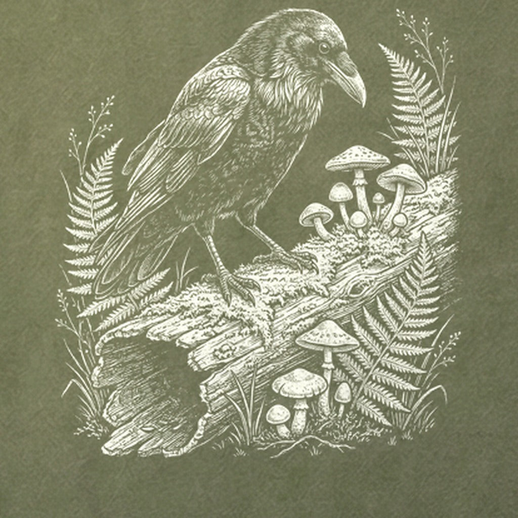 Fall Raven Cotton T-Shirt