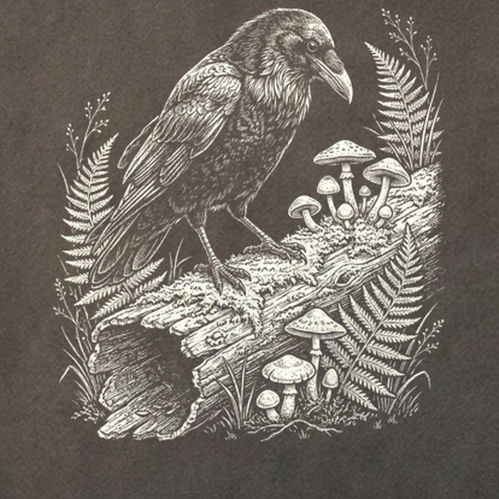 Fall Raven Cotton T-Shirt