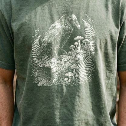 Fall Raven Cotton T-Shirt