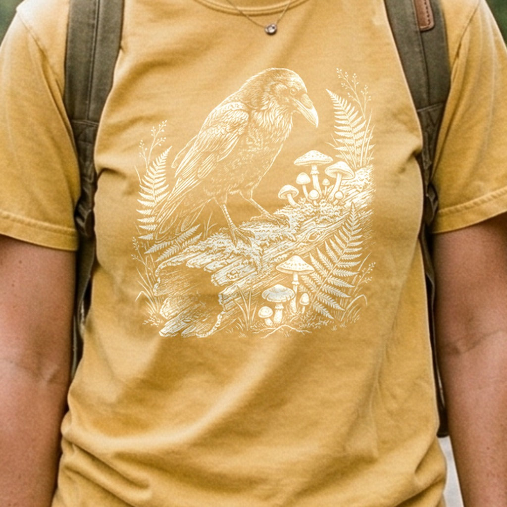 Fall Raven Cotton T-Shirt