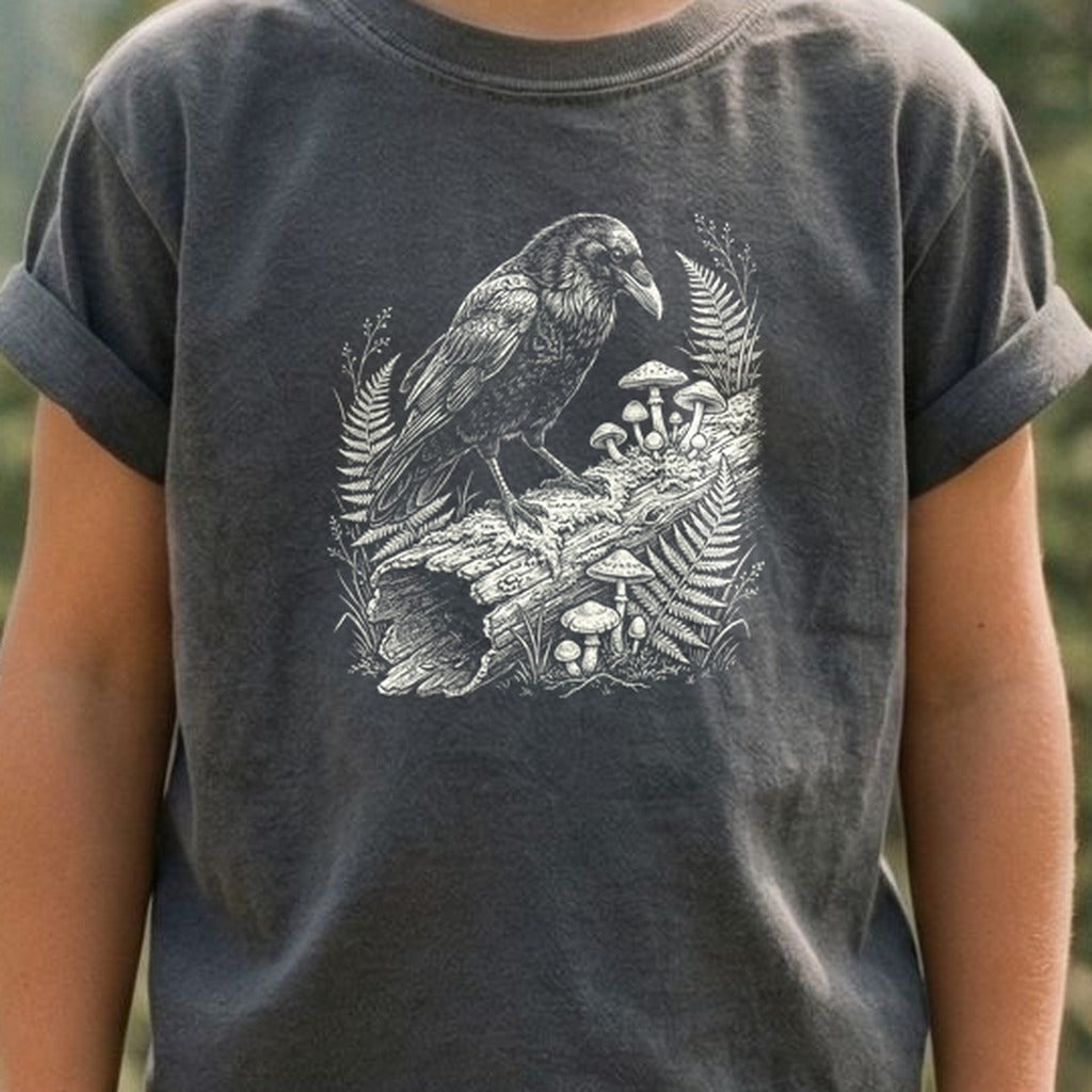Fall Raven Kids Cotton T-Shirt