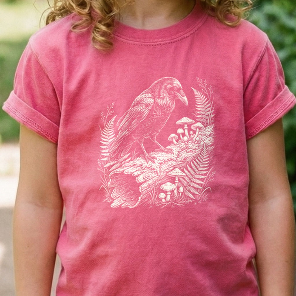 Fall Raven Kids Cotton T-Shirt