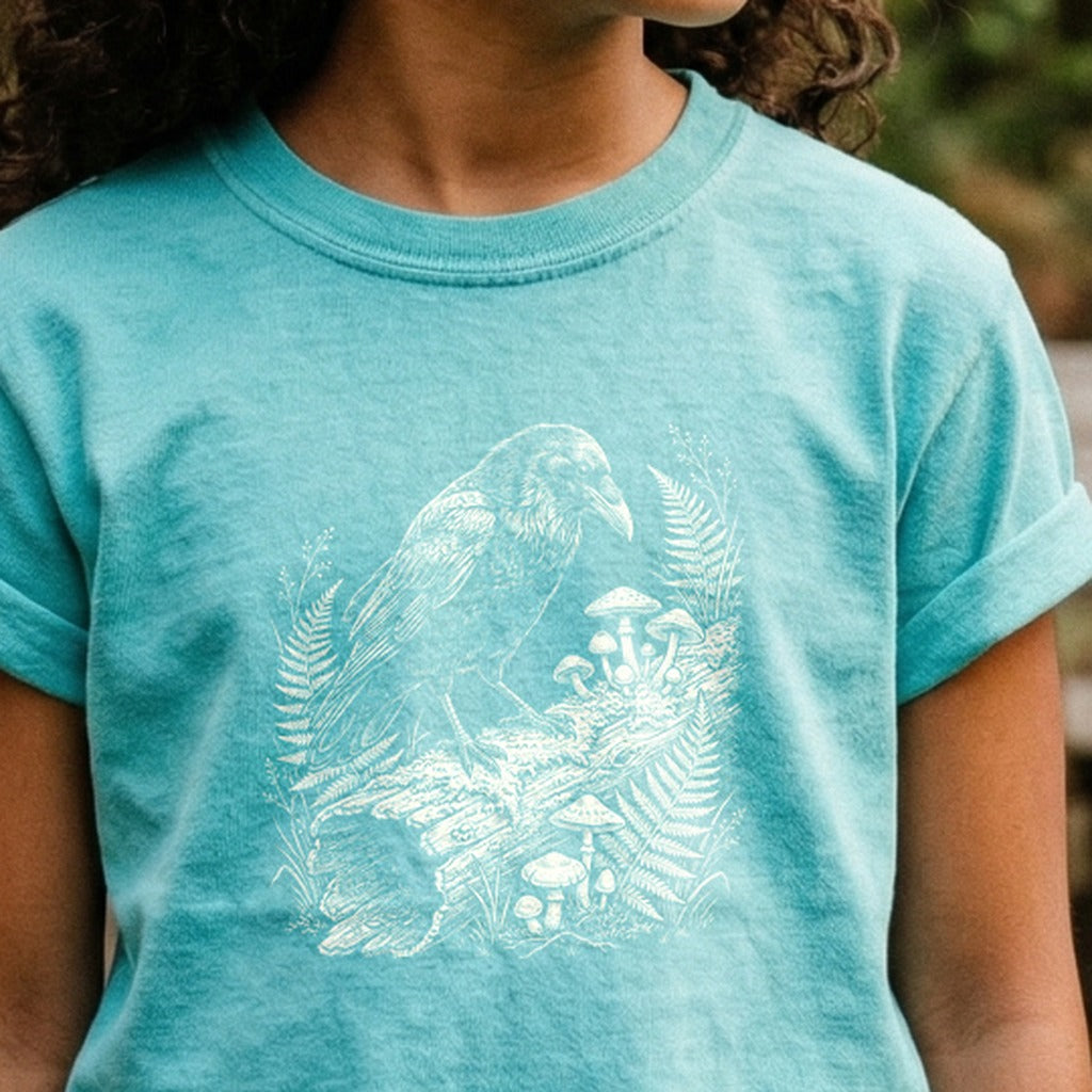Fall Raven Kids Cotton T-Shirt