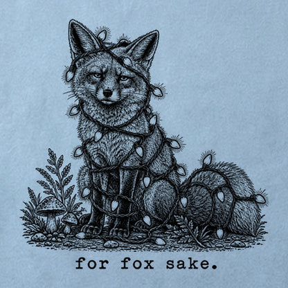 For Fox Sake Christmas Lights Cotton T-Shirt