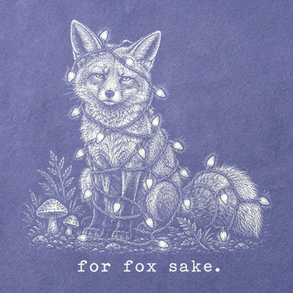 For Fox Sake Christmas Lights Cotton T-Shirt