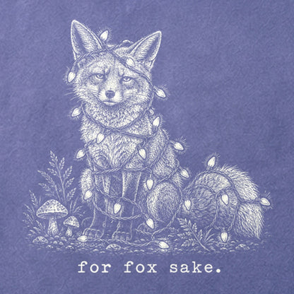 For Fox Sake Christmas Lights Cotton T-Shirt