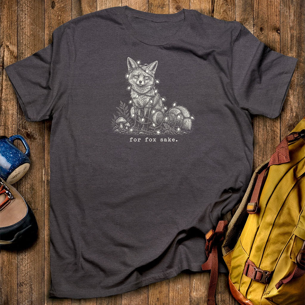 For Fox Sake Christmas Lights T-Shirt
