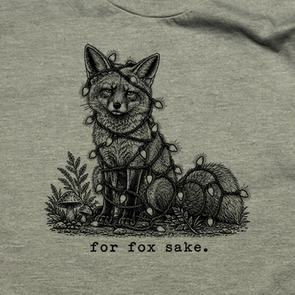 For Fox Sake Christmas Lights T-Shirt
