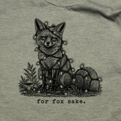 For Fox Sake Christmas Lights T-Shirt