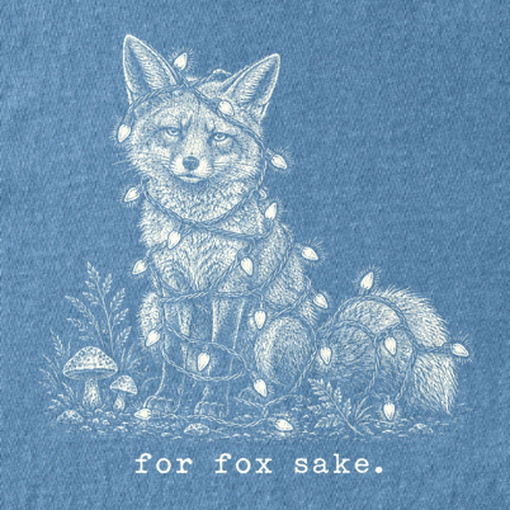 For Fox Sake Christmas Lights Kids Cotton T-Shirt