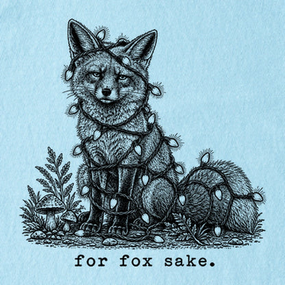 For Fox Sake Christmas Lights Kids Cotton T-Shirt
