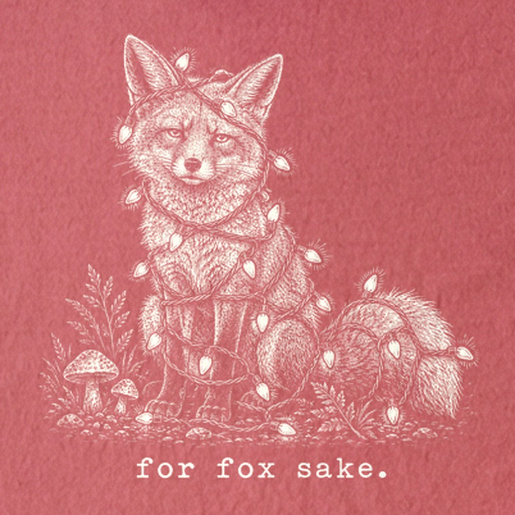 For Fox Sake Christmas Lights Kids Cotton T-Shirt