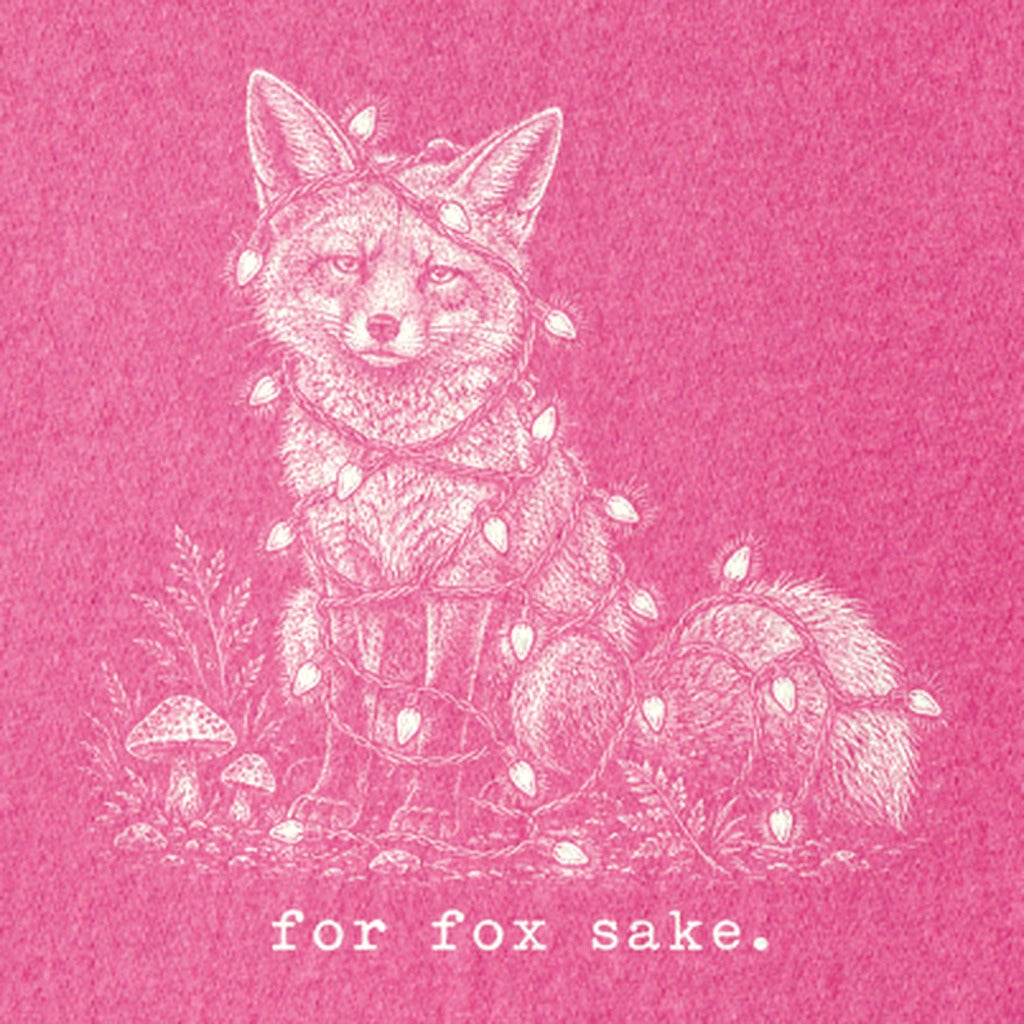 For Fox Sake Christmas Lights Kids Cotton T-Shirt