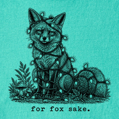 For Fox Sake Christmas Lights Kids Cotton T-Shirt