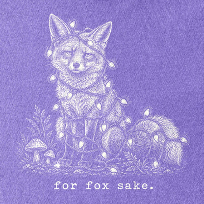 For Fox Sake Christmas Lights Kids Cotton T-Shirt