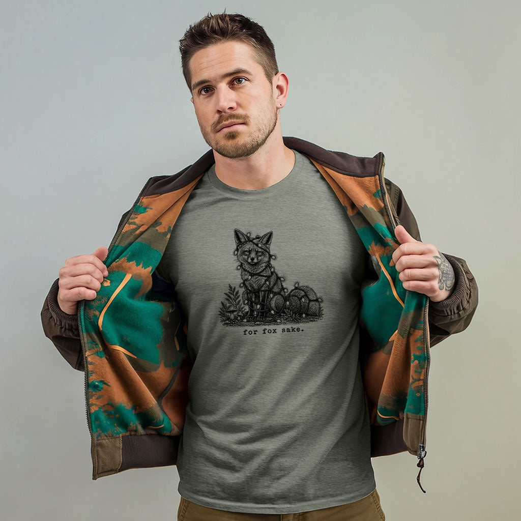 For Fox Sake Christmas Lights T-Shirt