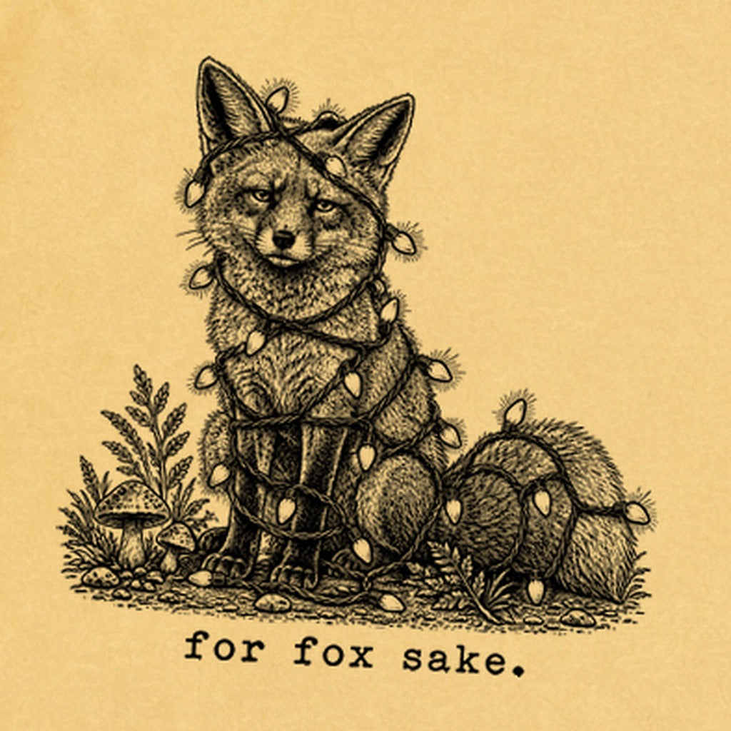 For Fox Sake Christmas Lights Premium Long Sleeve