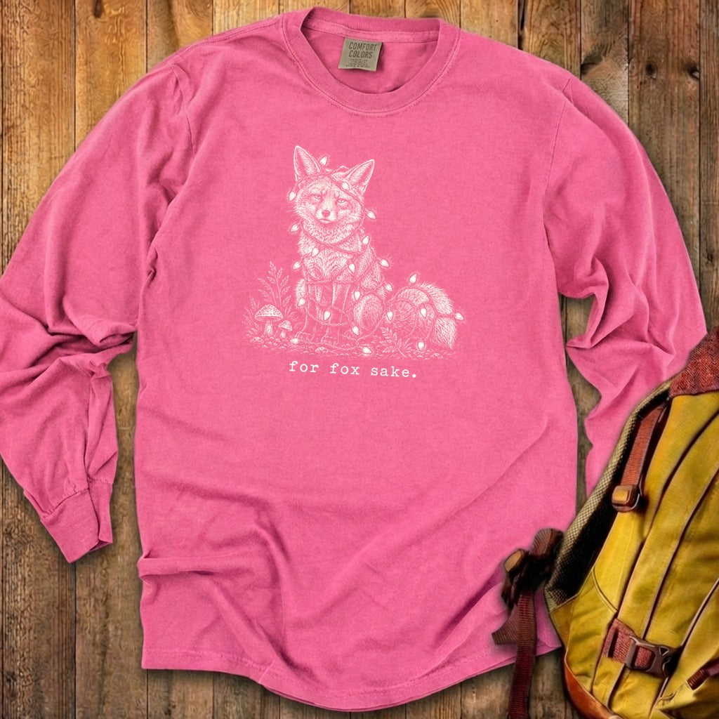 For Fox Sake Christmas Lights Premium Long Sleeve