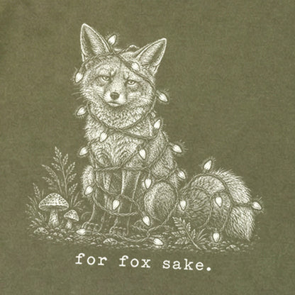 For Fox Sake Christmas Lights Premium Long Sleeve