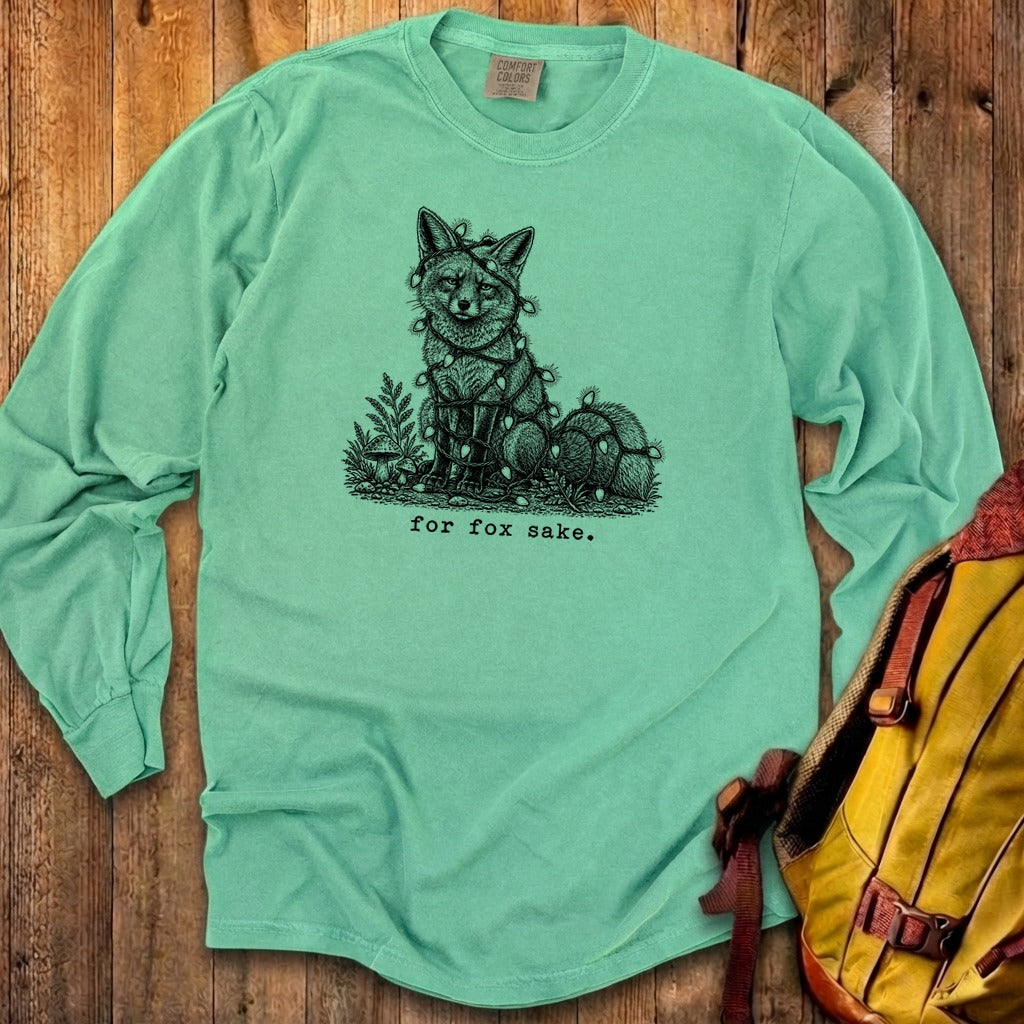 For Fox Sake Christmas Lights Premium Long Sleeve
