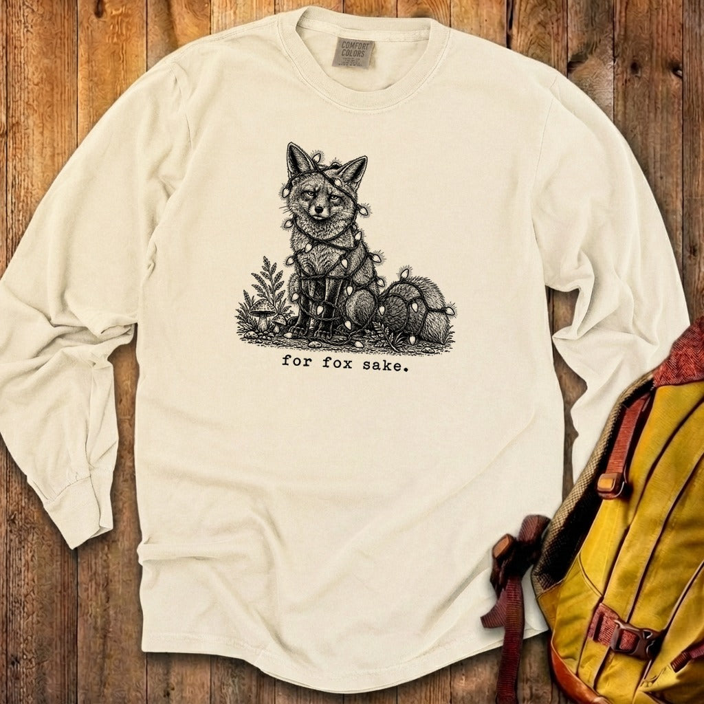 For Fox Sake Christmas Lights Premium Long Sleeve