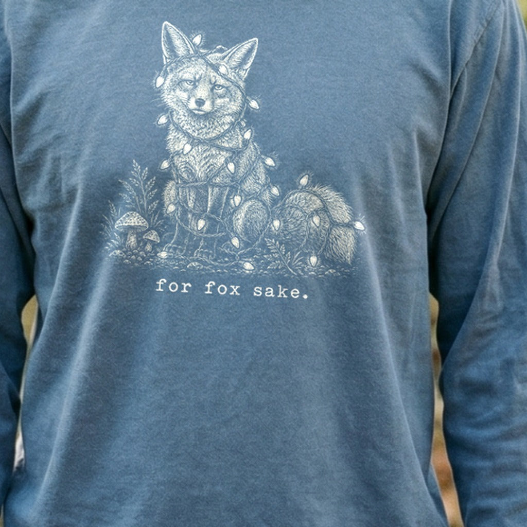 For Fox Sake Christmas Lights Premium Long Sleeve