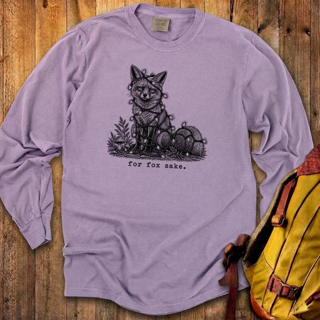 For Fox Sake Christmas Lights Premium Long Sleeve