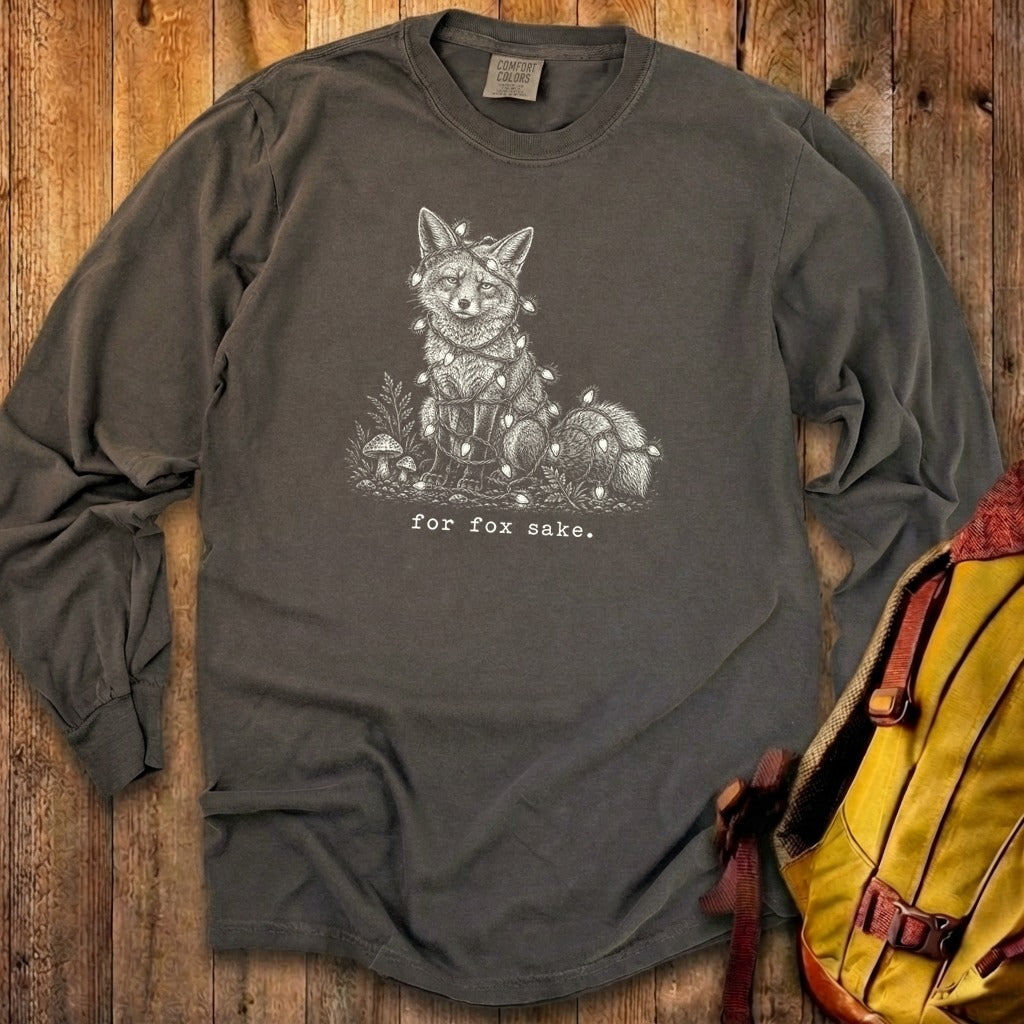 For Fox Sake Christmas Lights Premium Long Sleeve