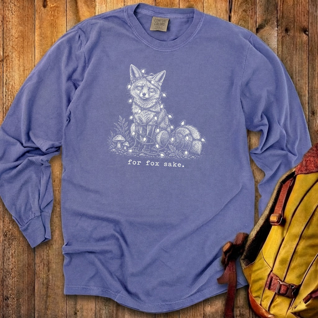 For Fox Sake Christmas Lights Premium Long Sleeve